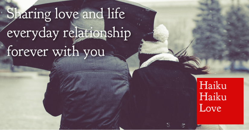 Sharing love and life · Haiku Haiku Love