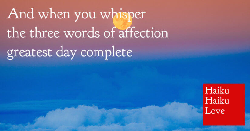 And when you whisper